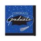 Creative Converting School Spirit Blue Graduation Paper Beverage Napkins 108 Count
